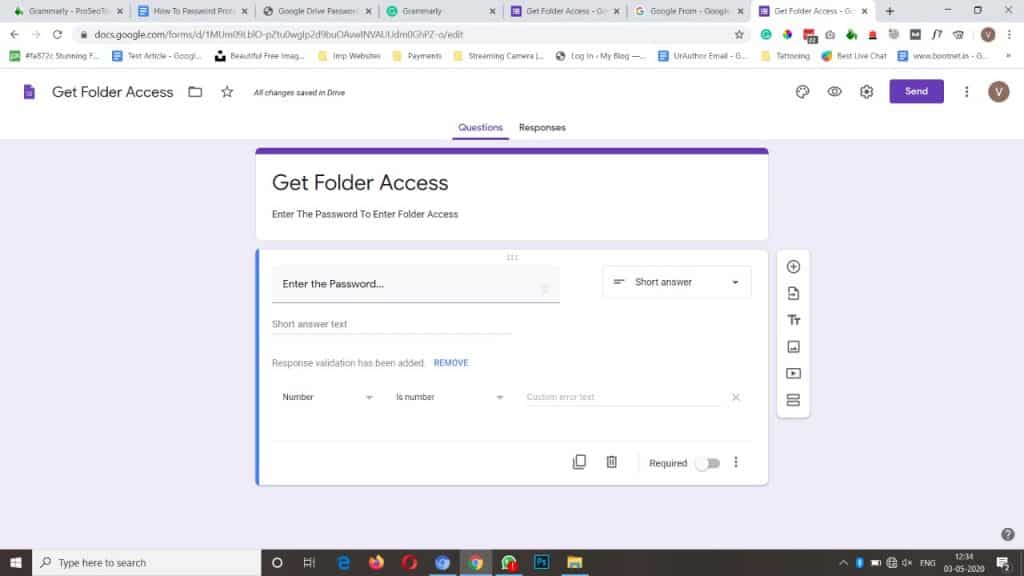 can you lock a folder on google drive