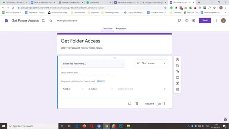 can you password protect google drive folders