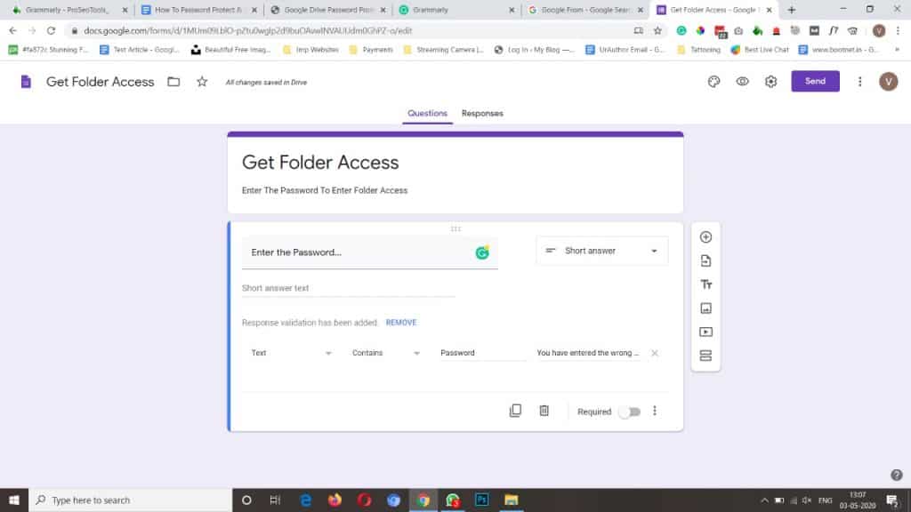 how to lock google drive folder