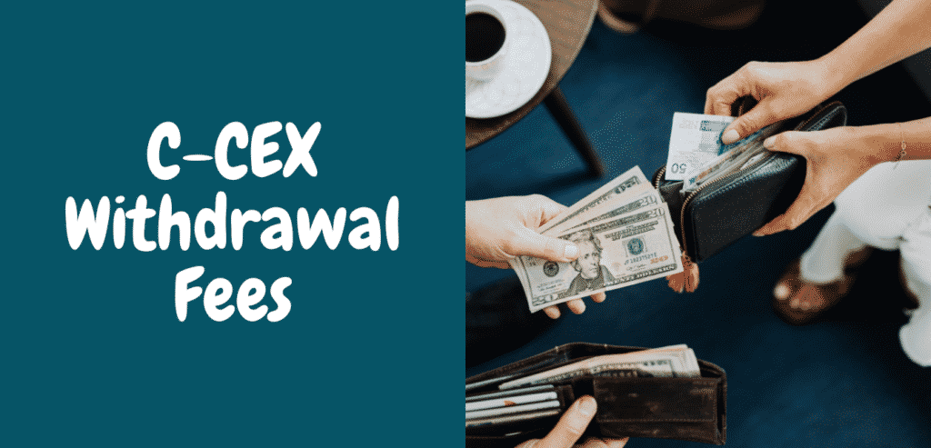 C-Cex Withdrawal fees